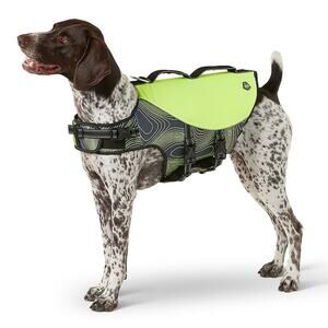 Arcadia Trail Flotation Aid Dog Harness Size S‎ Swim Vest High Vis Yellow NWT